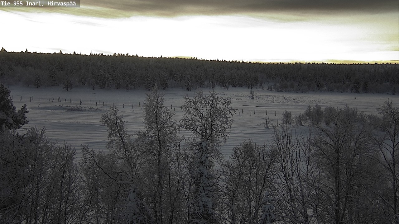 Weather Camera Image Road 955 Inari, Hirvaspää, Inari, Lappi