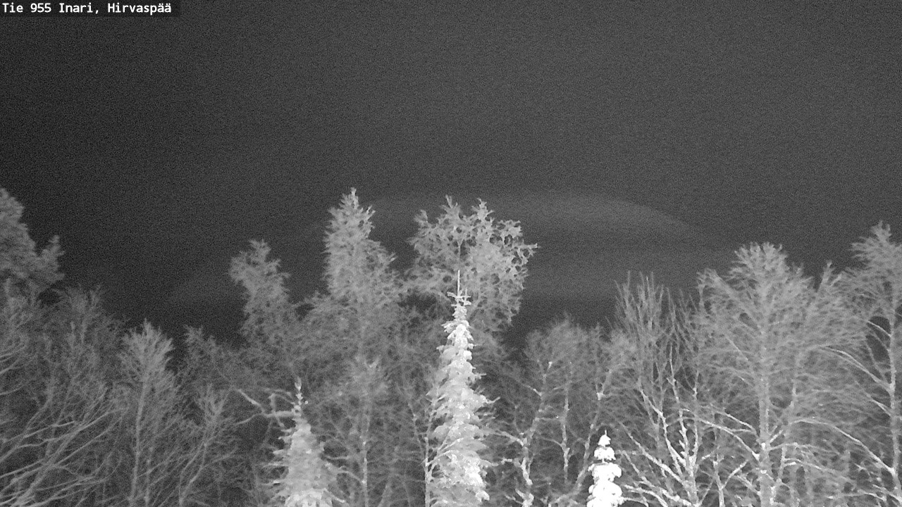 Weather Camera Image Road 955 Inari, Hirvaspää, Inari, Lappi