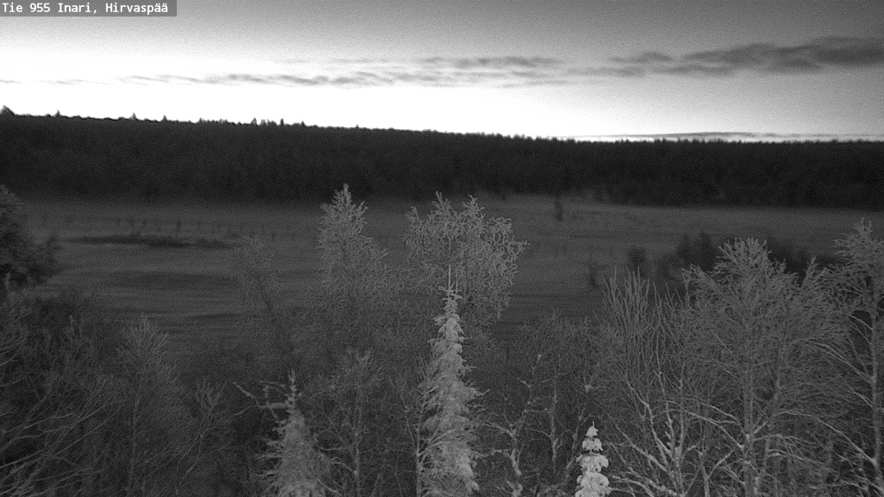 Weather Camera Image Road 955 Inari, Hirvaspää, Inari, Lappi