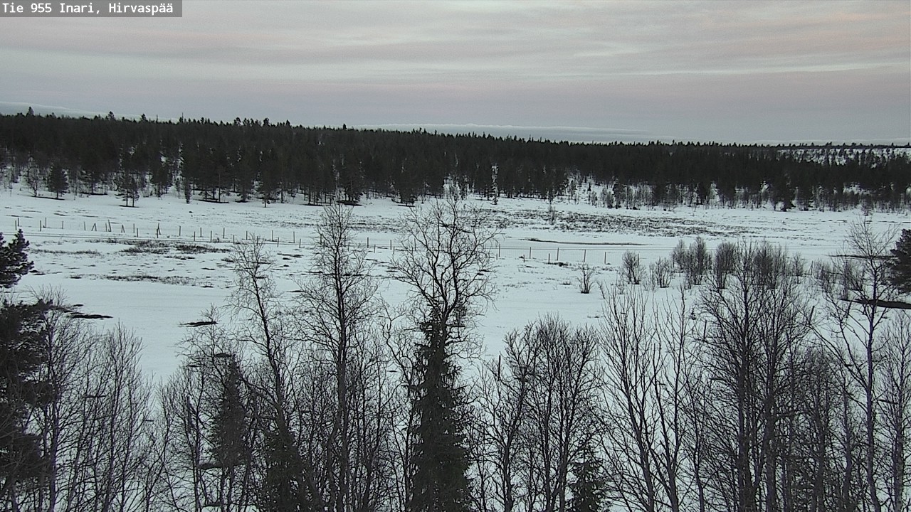 Weather Camera Image Väg 955 Enare, Hirvaspää, Inari, Lappi
