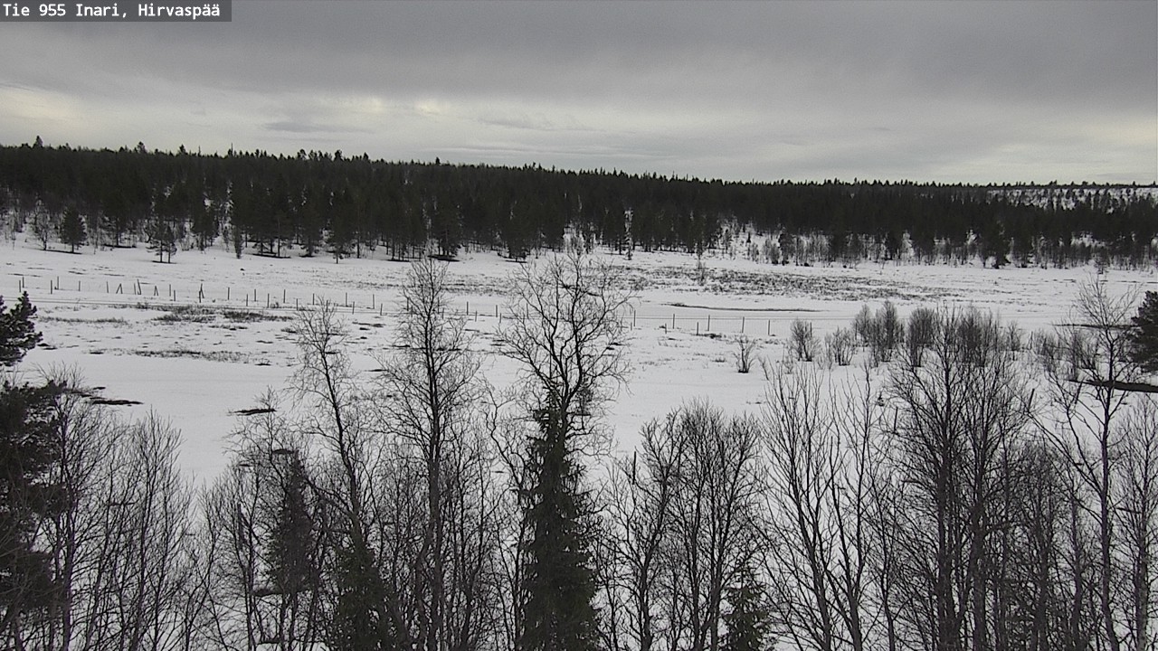 Weather Camera Image Väg 955 Enare, Hirvaspää, Inari, Lappi