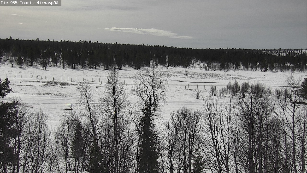 Weather Camera Image Väg 955 Enare, Hirvaspää, Inari, Lappi
