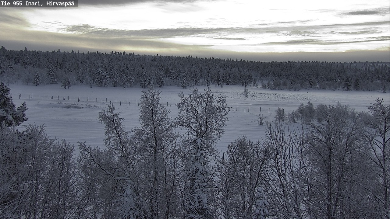 Weather Camera Image Väg 955 Enare, Hirvaspää, Inari, Lappi