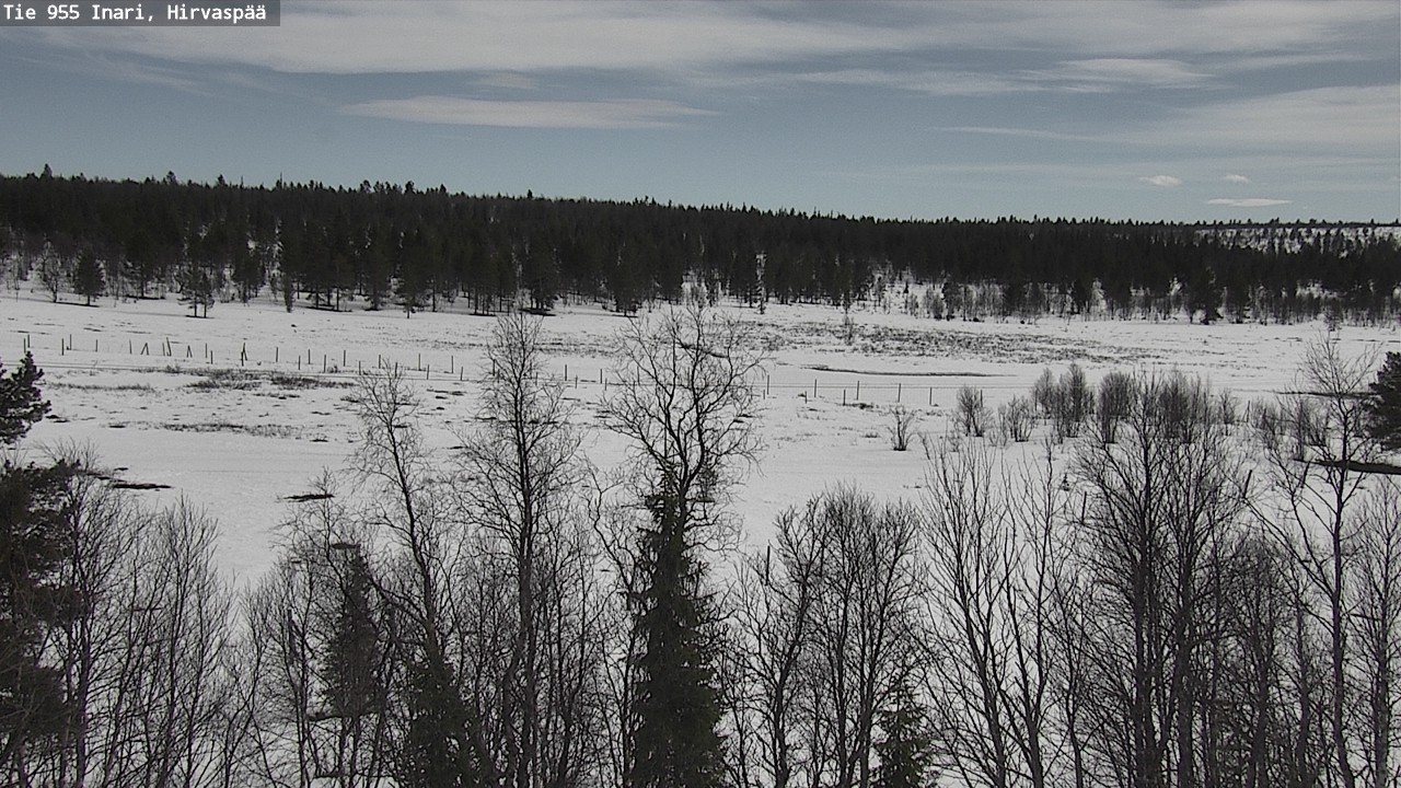 Weather Camera Image Väg 955 Enare, Hirvaspää, Inari, Lappi