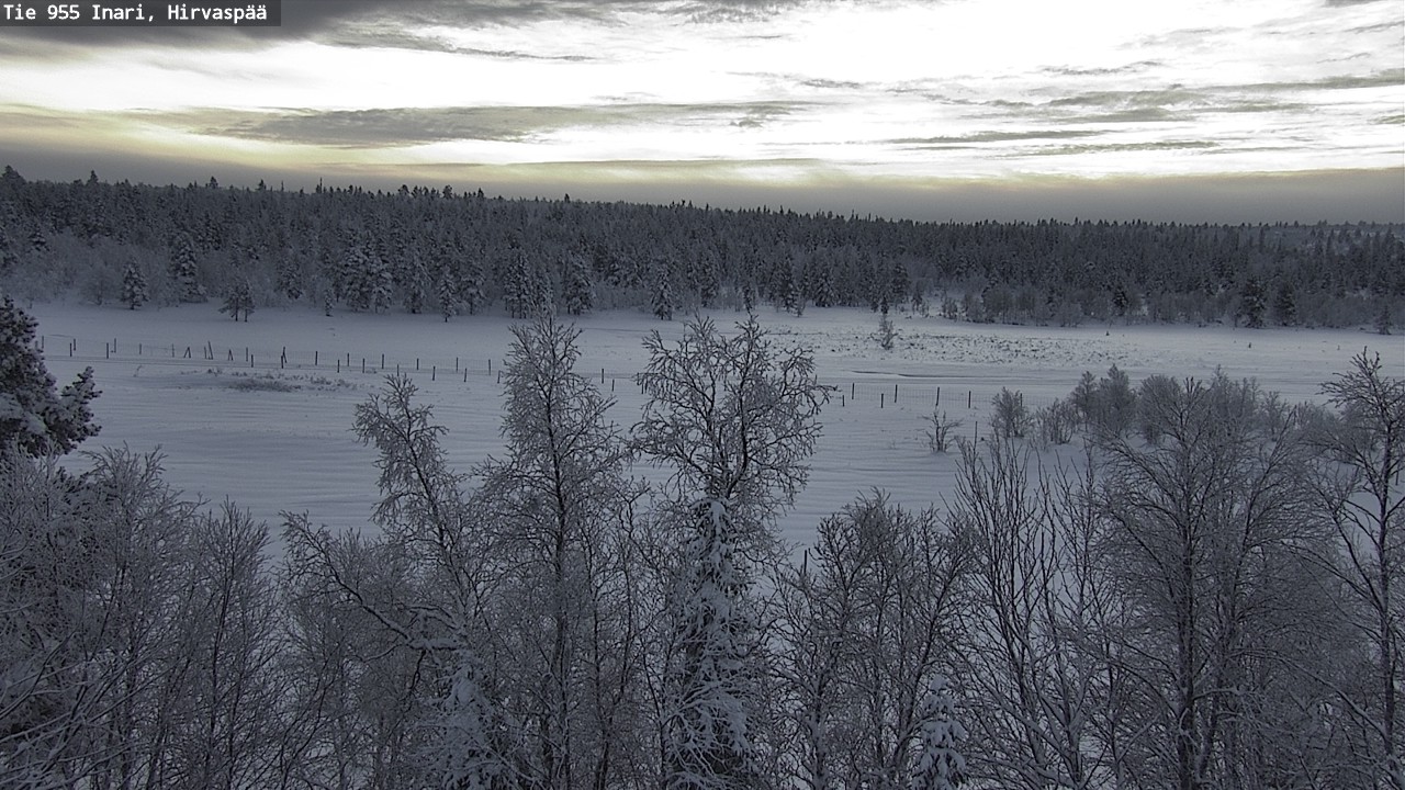 Weather Camera Image Väg 955 Enare, Hirvaspää, Inari, Lappi