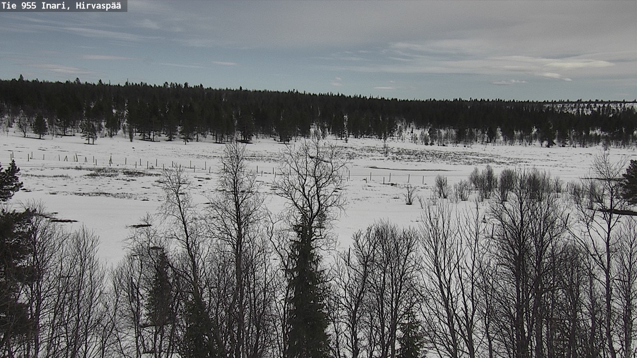 Weather Camera Image Väg 955 Enare, Hirvaspää, Inari, Lappi