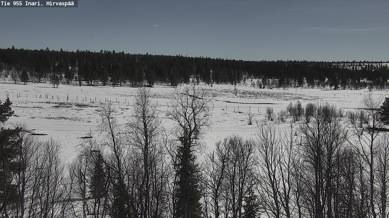 Weather Camera Image Väg 955 Enare, Hirvaspää, Inari, Lappi