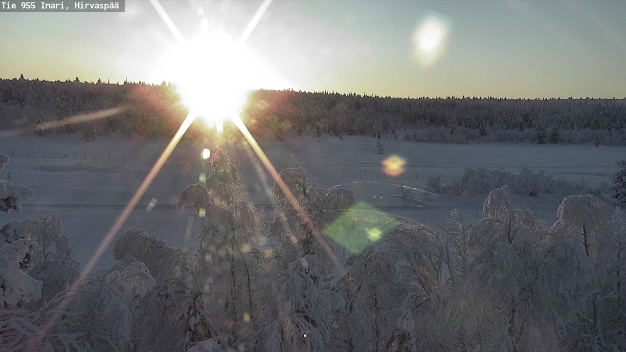 Weather Camera Image Road 955 Inari, Hirvaspää, Inari, Lappi