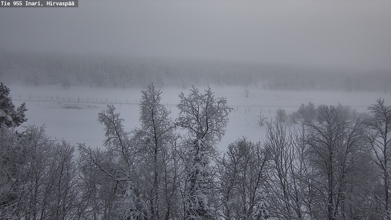 Weather Camera Image Väg 955 Enare, Hirvaspää, Inari, Lappi