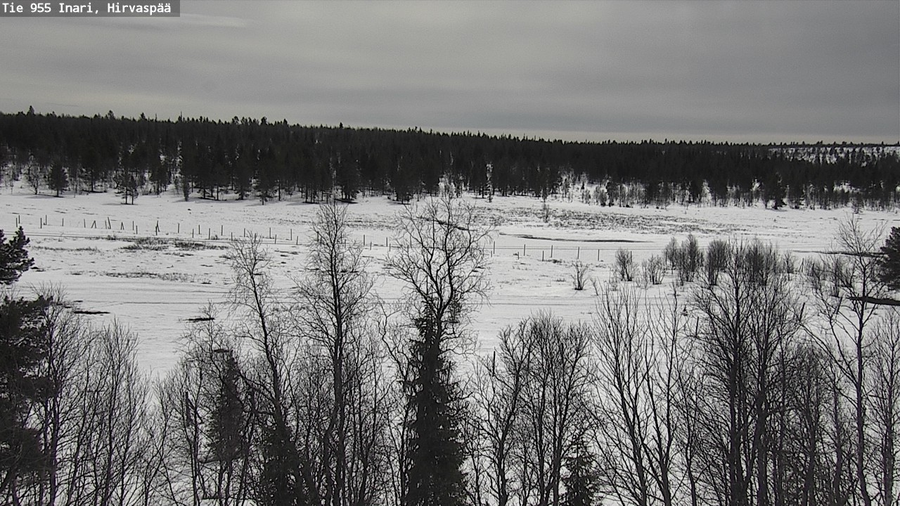 Weather Camera Image Väg 955 Enare, Hirvaspää, Inari, Lappi