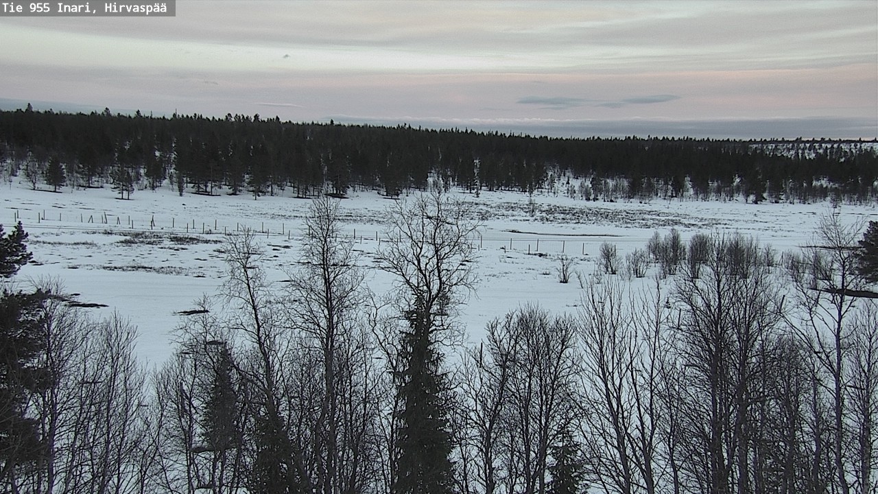 Weather Camera Image Väg 955 Enare, Hirvaspää, Inari, Lappi