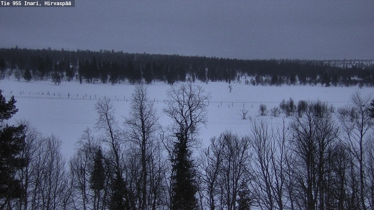Kelikamerat Kuva Tie 955 Inari, Hirvaspää, Inari, Lappi
