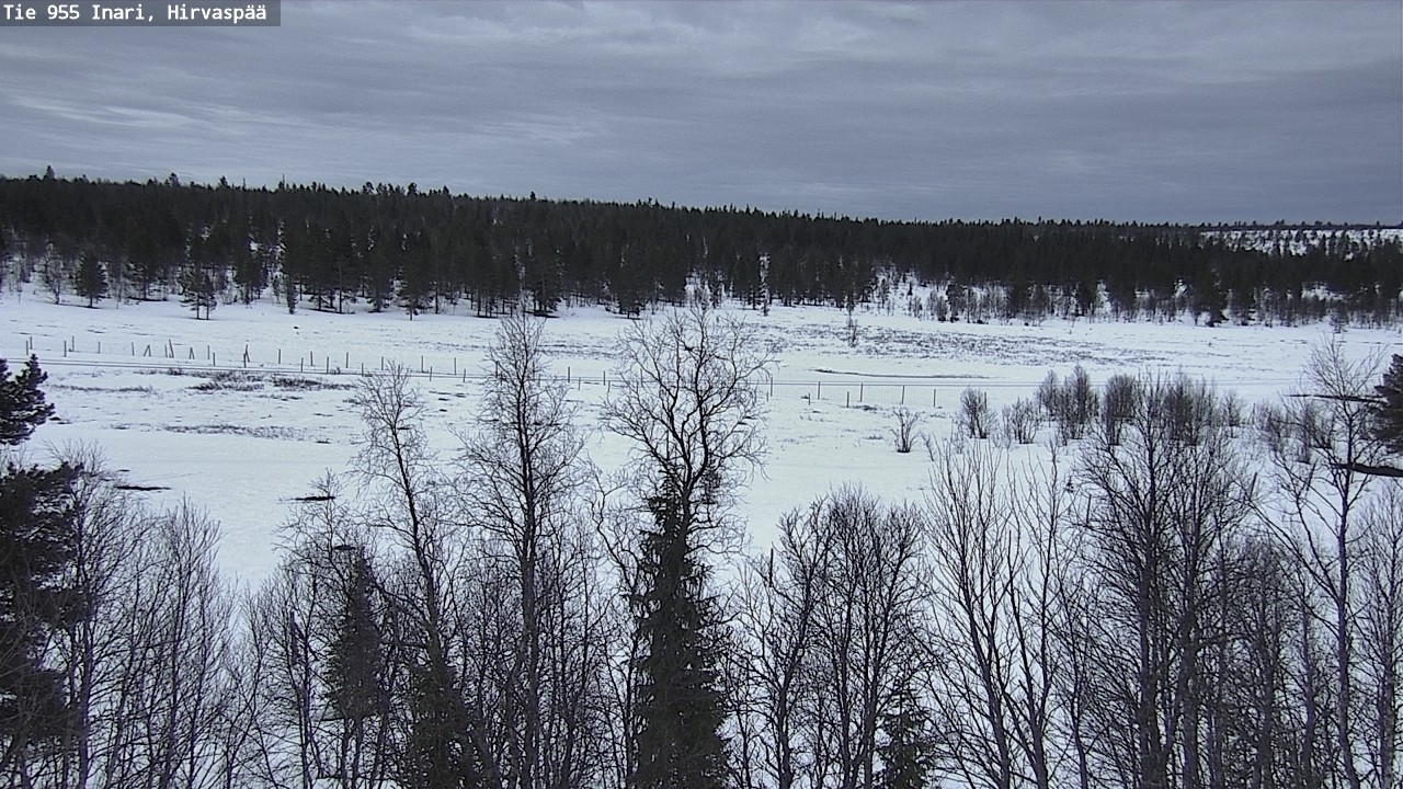 Weather Camera Image Väg 955 Enare, Hirvaspää, Inari, Lappi