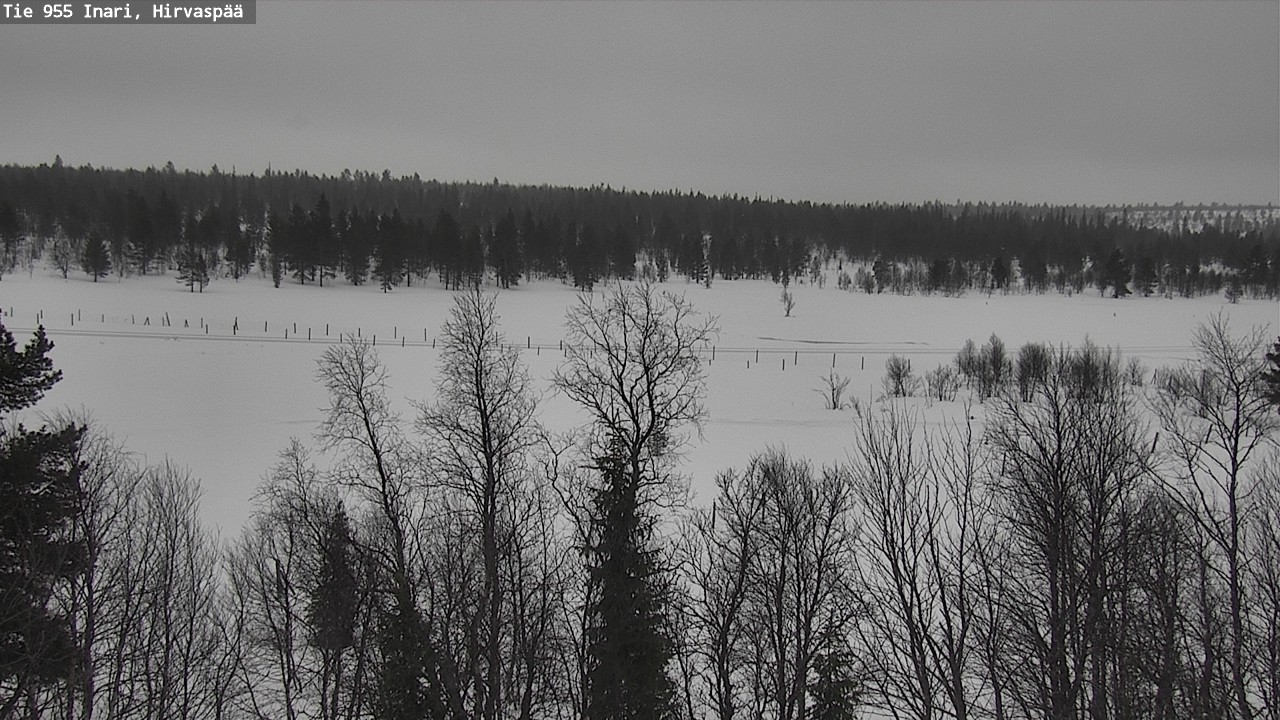 Weather Camera Image Road 955 Inari, Hirvaspää, Inari, Lappi