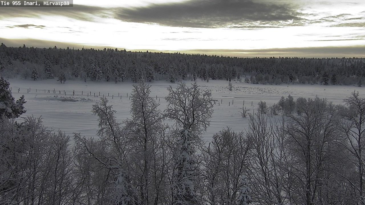 Weather Camera Image Väg 955 Enare, Hirvaspää, Inari, Lappi