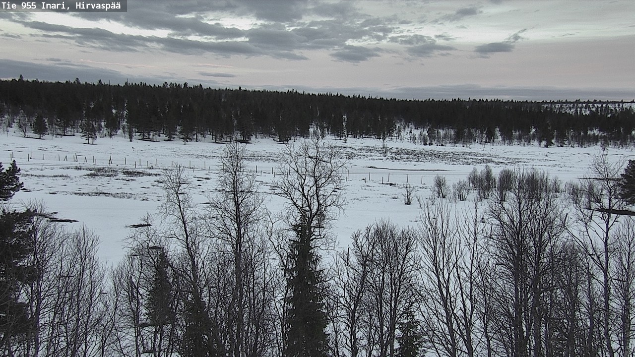 Weather Camera Image Väg 955 Enare, Hirvaspää, Inari, Lappi