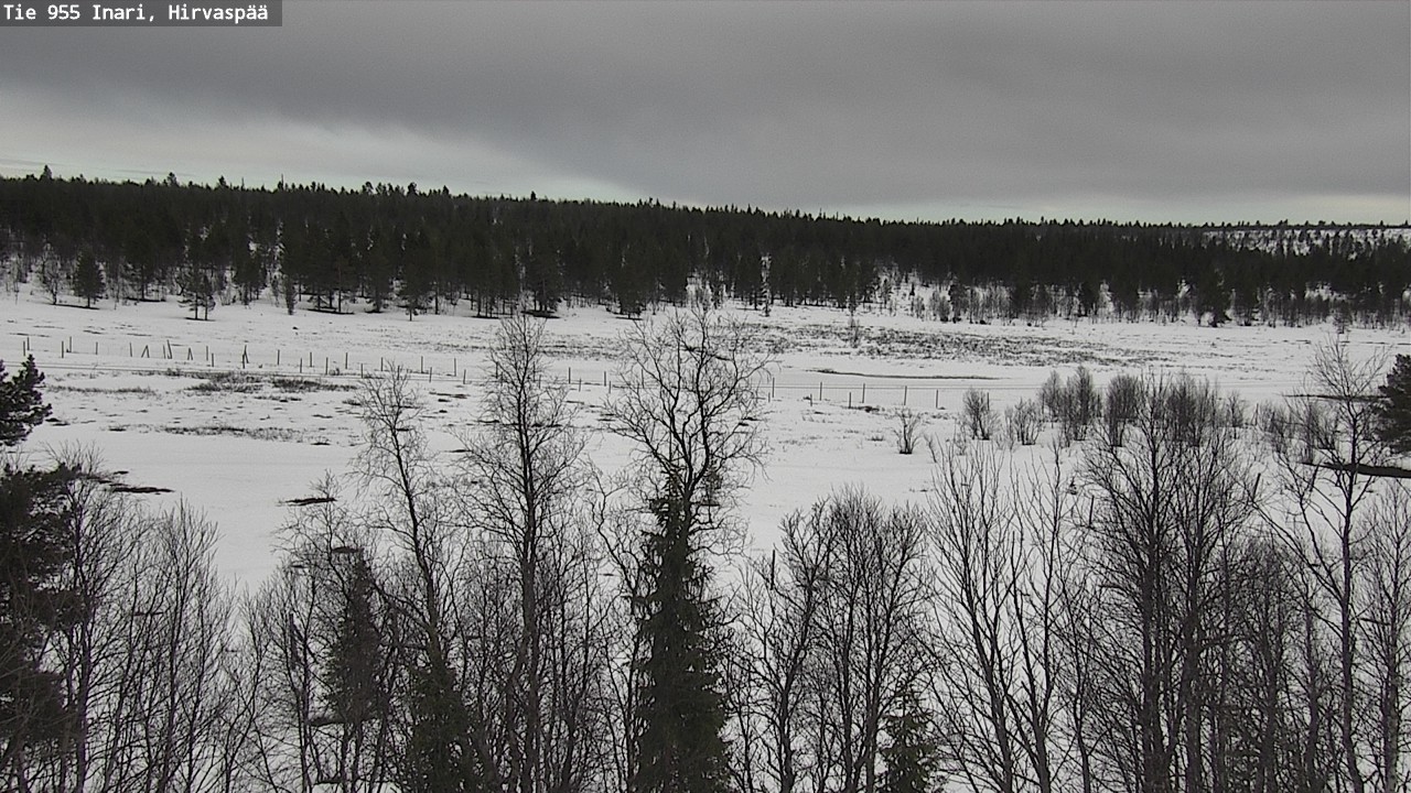 Weather Camera Image Väg 955 Enare, Hirvaspää, Inari, Lappi
