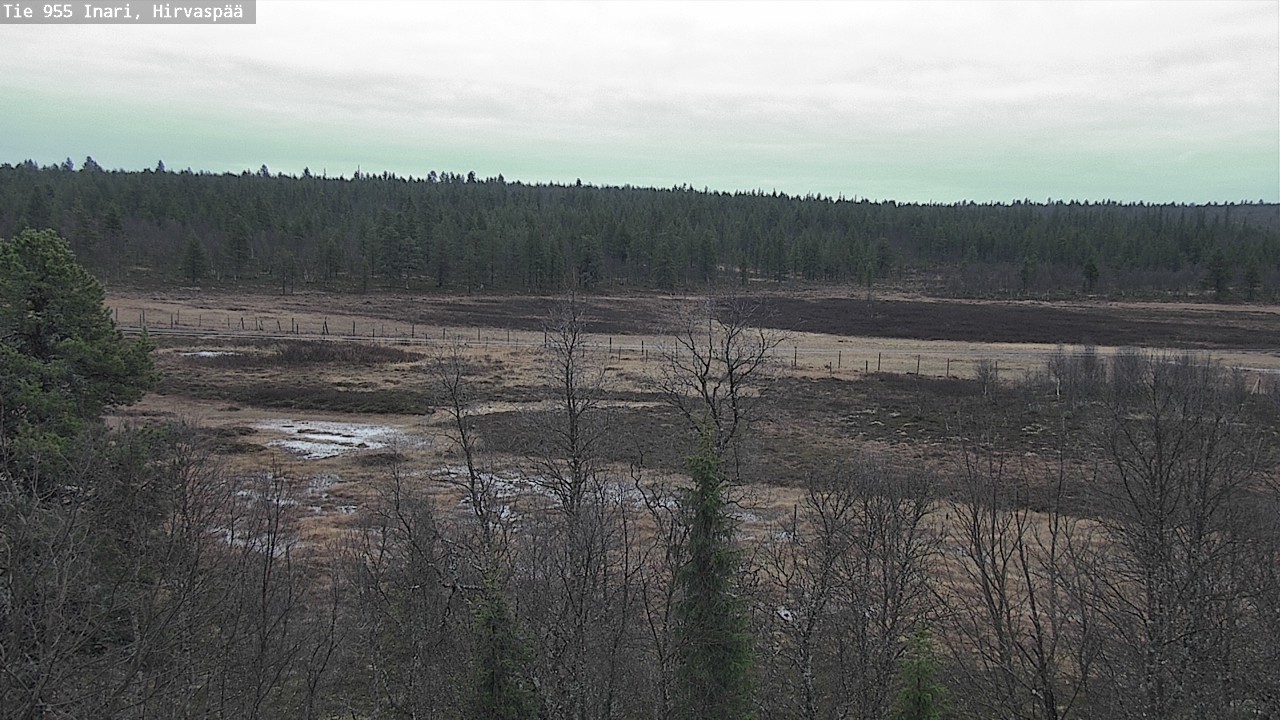 Kelikamerat Kuva Tie 955 Inari, Hirvaspää, Inari, Lappi