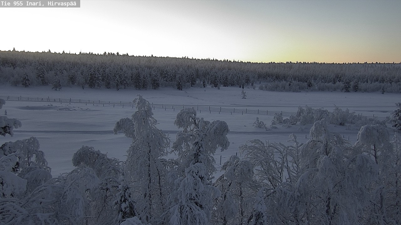 Kelikamerat Kuva Tie 955 Inari, Hirvaspää, Inari, Lappi