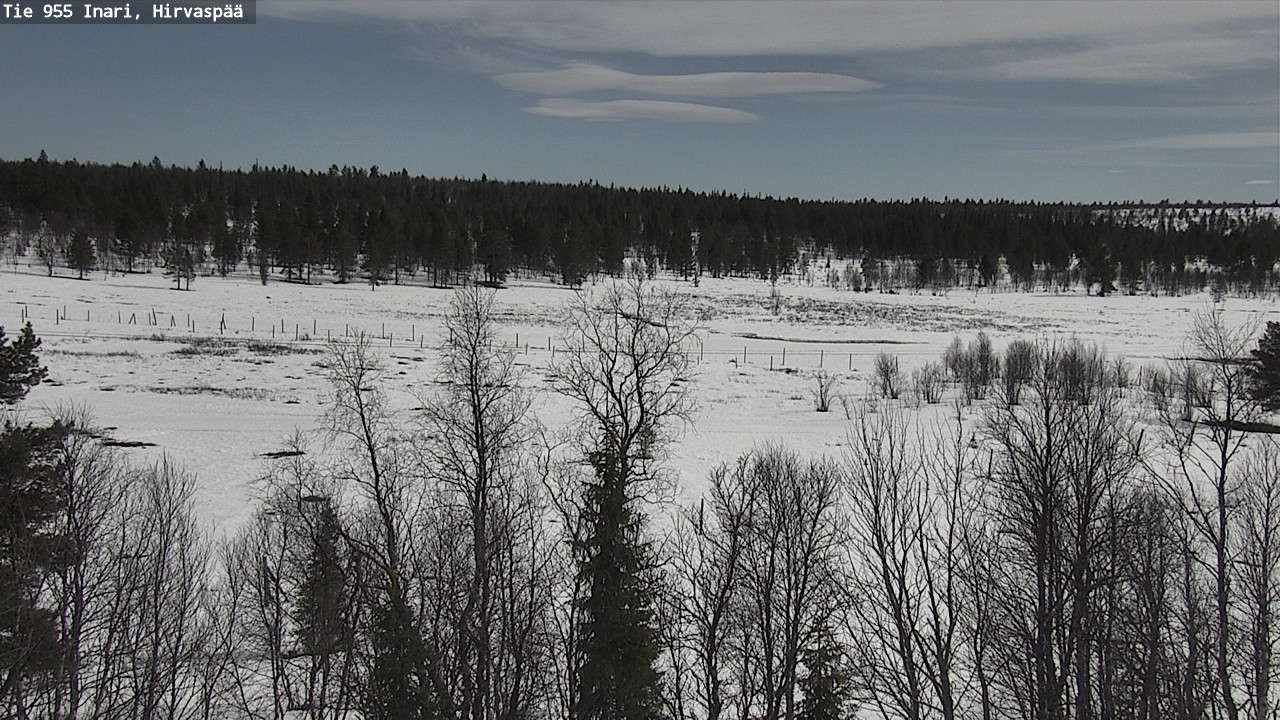 Weather Camera Image Väg 955 Enare, Hirvaspää, Inari, Lappi