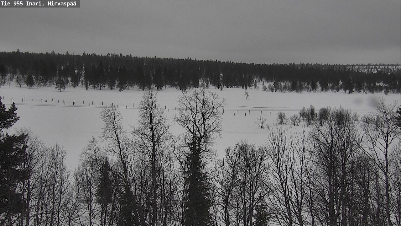 Kelikamerat Kuva Tie 955 Inari, Hirvaspää, Inari, Lappi