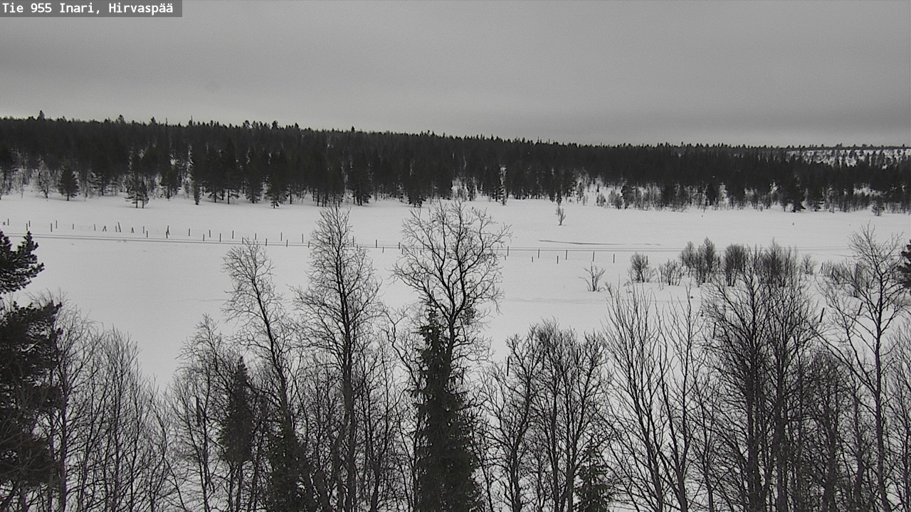 Weather Camera Image Road 955 Inari, Hirvaspää, Inari, Lappi
