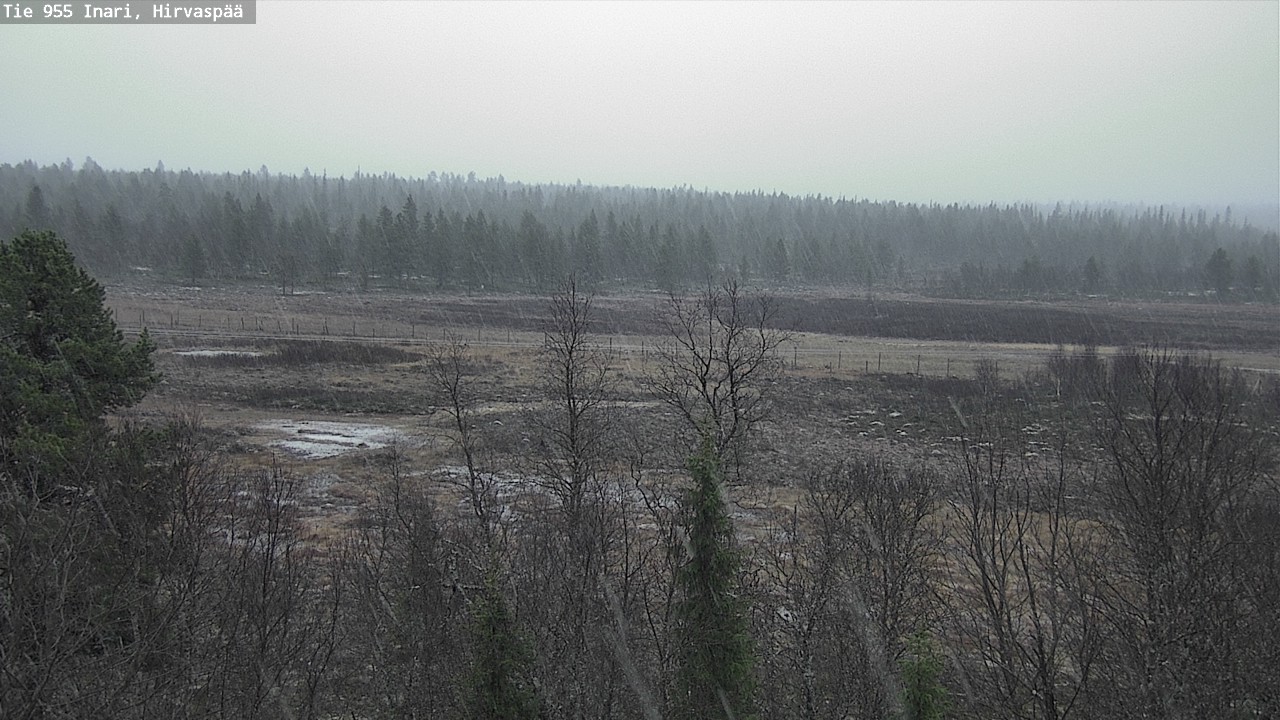 Kelikamerat Kuva Tie 955 Inari, Hirvaspää, Inari, Lappi