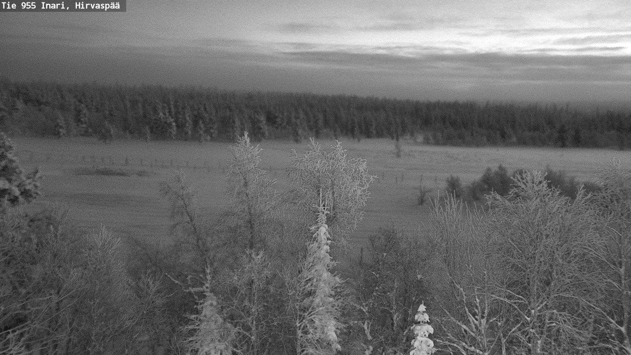 Weather Camera Image Väg 955 Enare, Hirvaspää, Inari, Lappi
