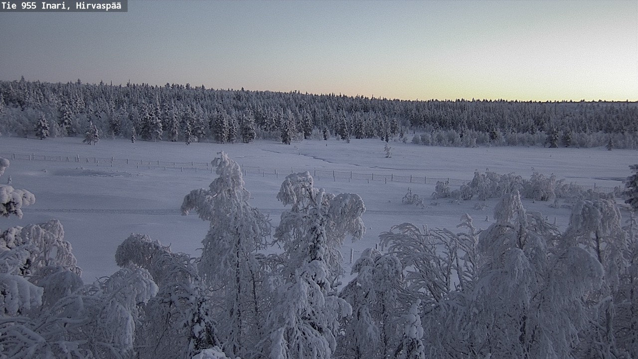 Weather Camera Image Väg 955 Enare, Hirvaspää, Inari, Lappi