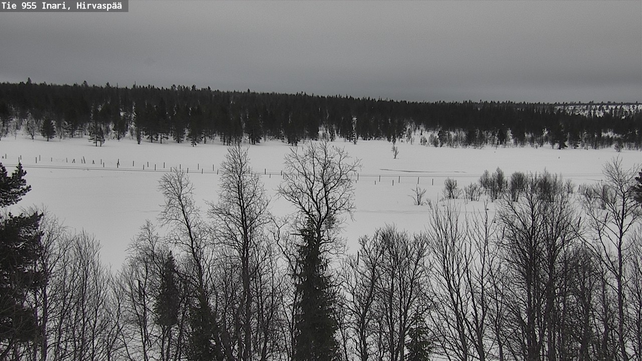 Weather Camera Image Road 955 Inari, Hirvaspää, Inari, Lappi