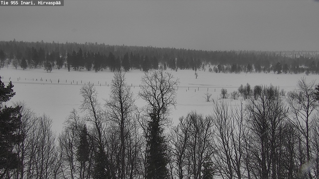 Kelikamerat Kuva Tie 955 Inari, Hirvaspää, Inari, Lappi