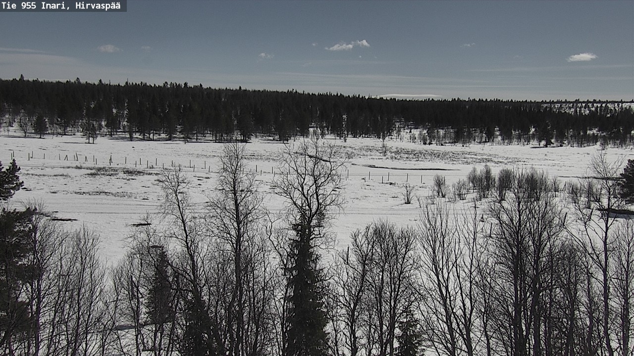 Weather Camera Image Väg 955 Enare, Hirvaspää, Inari, Lappi