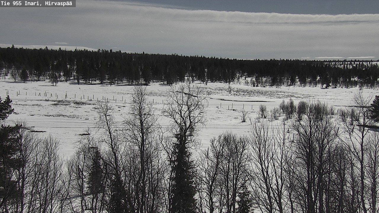 Weather Camera Image Väg 955 Enare, Hirvaspää, Inari, Lappi