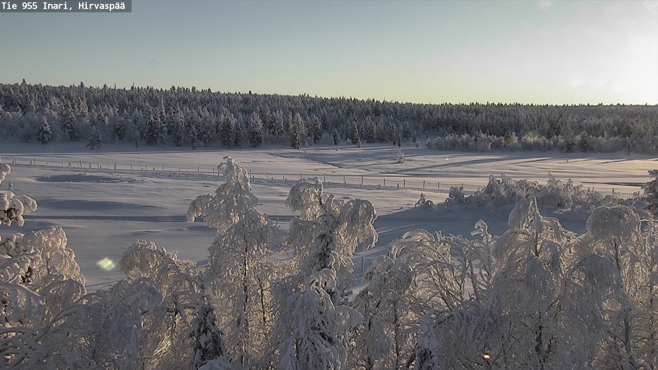 Weather Camera Image Väg 955 Enare, Hirvaspää, Inari, Lappi