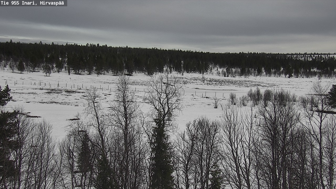 Weather Camera Image Väg 955 Enare, Hirvaspää, Inari, Lappi