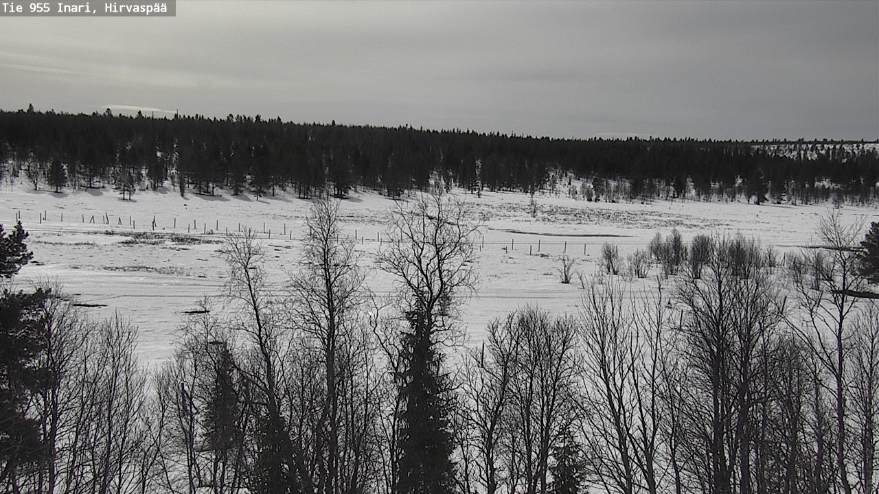 Weather Camera Image Väg 955 Enare, Hirvaspää, Inari, Lappi
