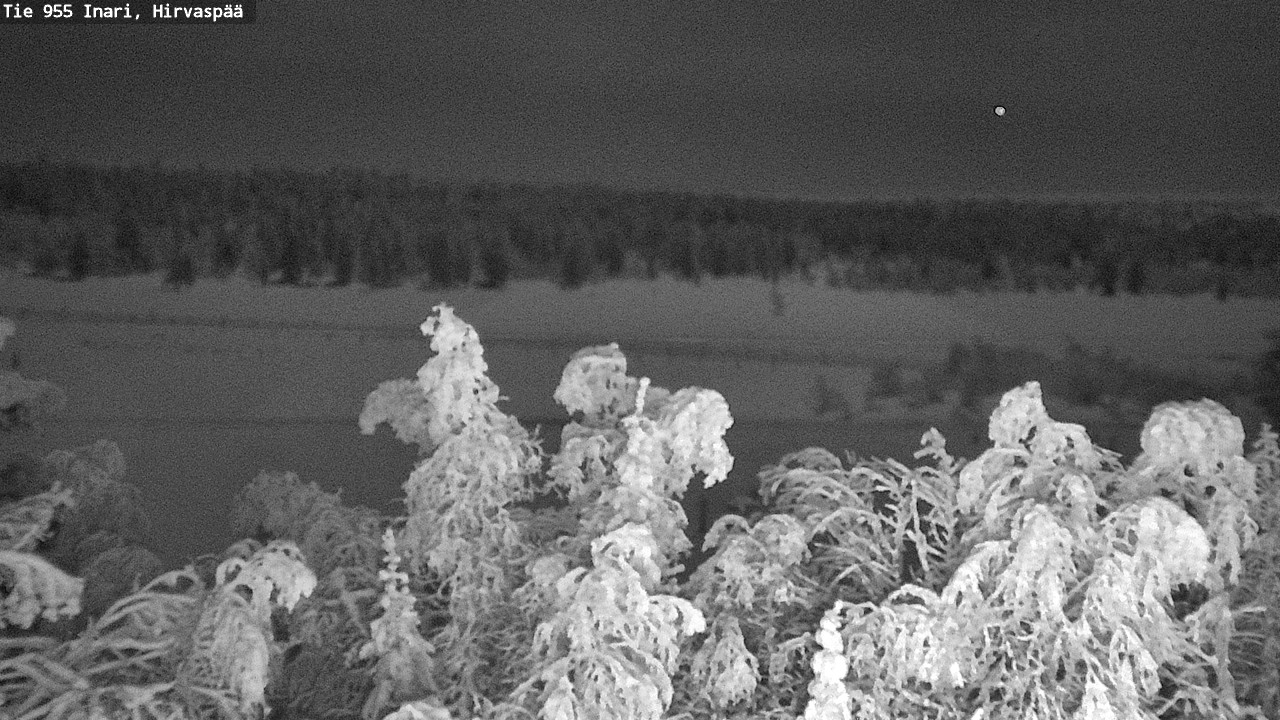 Weather Camera Image Väg 955 Enare, Hirvaspää, Inari, Lappi