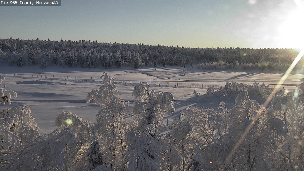 Weather Camera Image Väg 955 Enare, Hirvaspää, Inari, Lappi