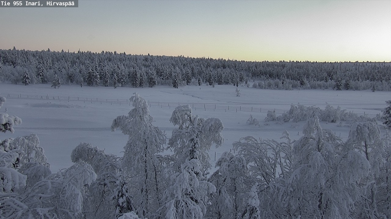 Weather Camera Image Väg 955 Enare, Hirvaspää, Inari, Lappi