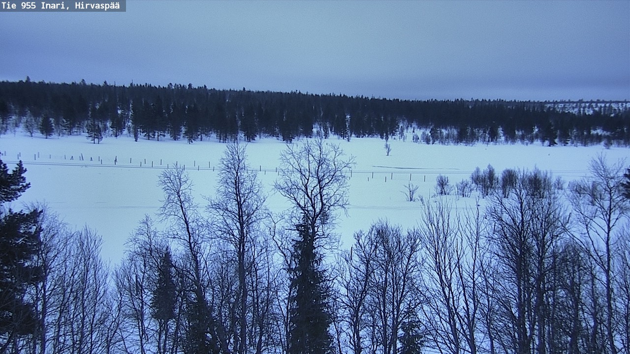 Kelikamerat Kuva Tie 955 Inari, Hirvaspää, Inari, Lappi