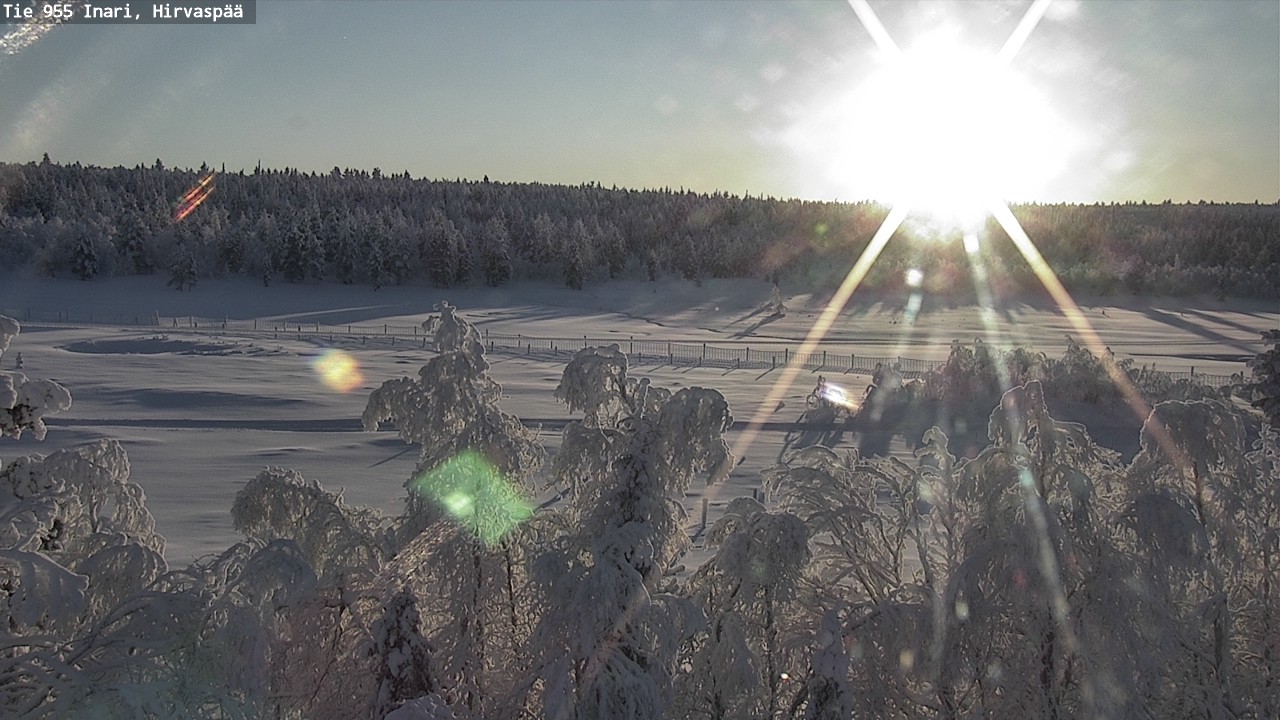 Weather Camera Image Road 955 Inari, Hirvaspää, Inari, Lappi