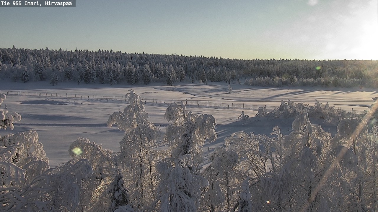 Weather Camera Image Väg 955 Enare, Hirvaspää, Inari, Lappi