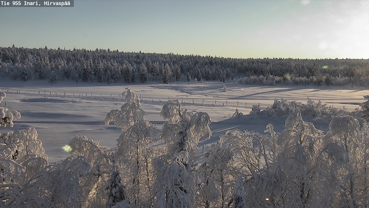 Weather Camera Image Väg 955 Enare, Hirvaspää, Inari, Lappi