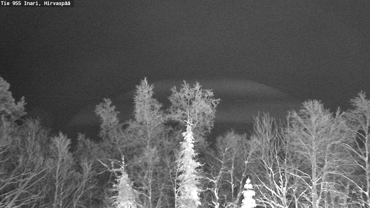 Weather Camera Image Road 955 Inari, Hirvaspää, Inari, Lappi