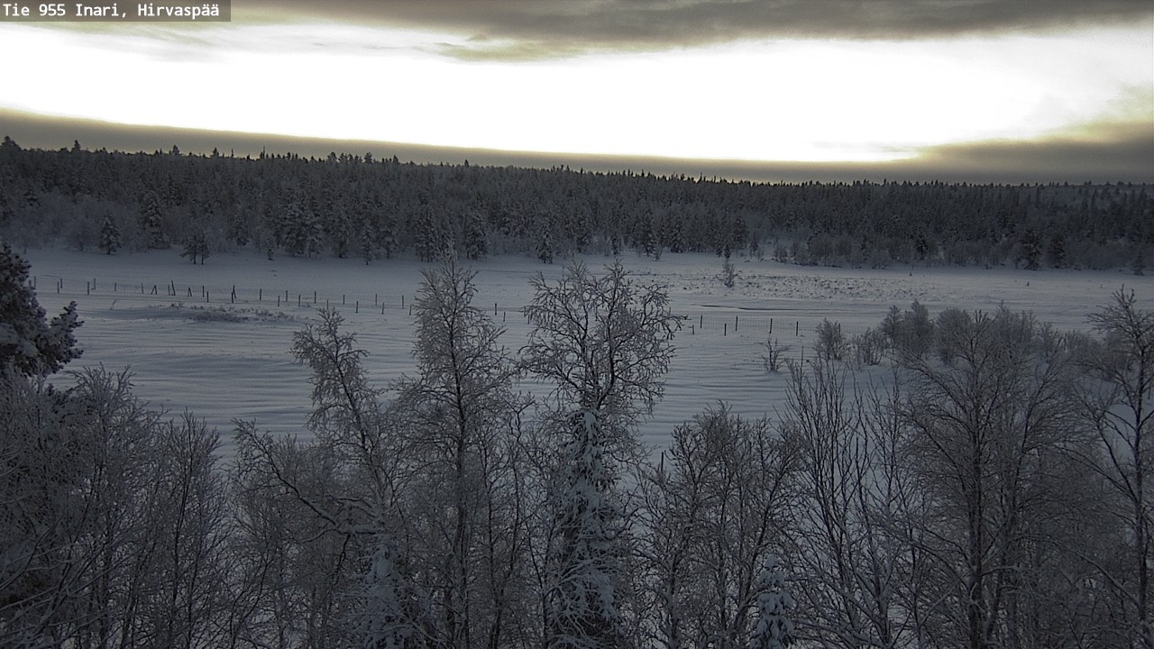Weather Camera Image Road 955 Inari, Hirvaspää, Inari, Lappi