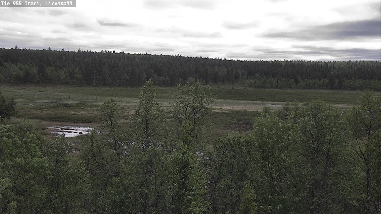 Kelikamerat Kuva Tie 955 Inari, Hirvaspää, Inari, Lappi