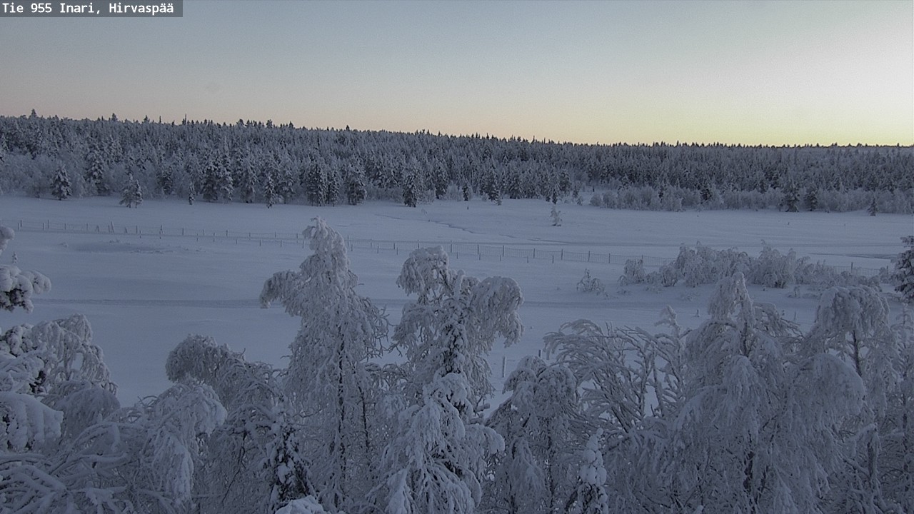 Weather Camera Image Väg 955 Enare, Hirvaspää, Inari, Lappi