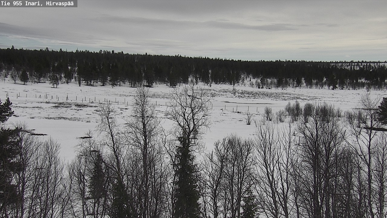 Weather Camera Image Väg 955 Enare, Hirvaspää, Inari, Lappi