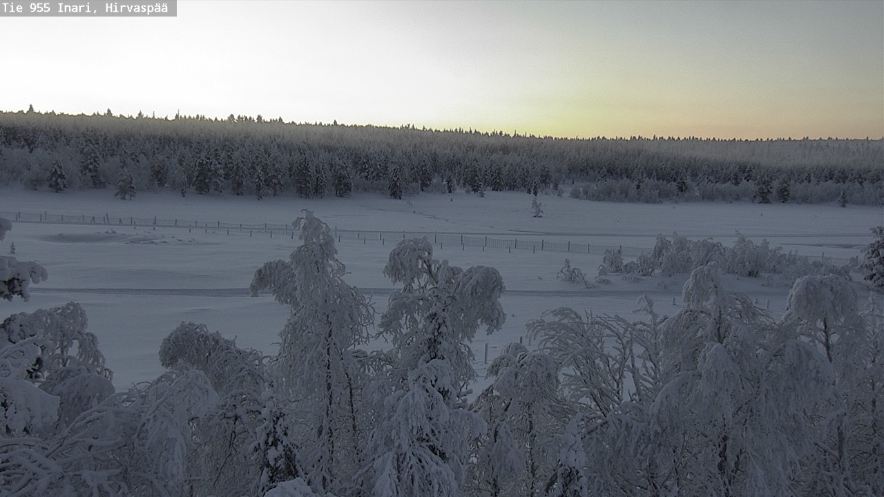 Weather Camera Image Road 955 Inari, Hirvaspää, Inari, Lappi