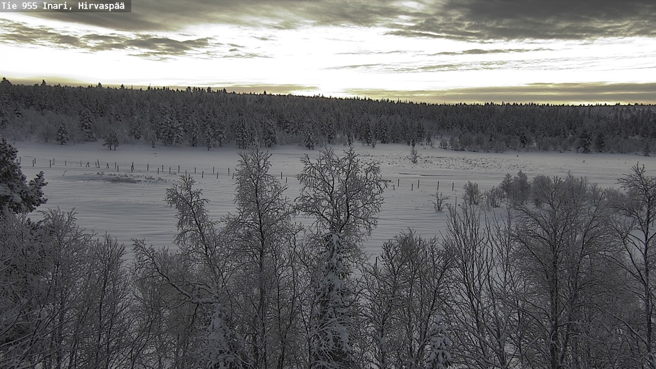 Weather Camera Image Väg 955 Enare, Hirvaspää, Inari, Lappi